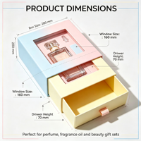 Boîte cadeau en papier personnalisée en forme de goutte d'eau pour l'emballage de flacon de parfum