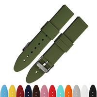 Bracelets de montre en silicone colorés SHX de 18 mm, 20 mm, 22 mm, 24 mm avec boucle ardillon pour montres connectées de luxe – Fournisseur d'usine chinois