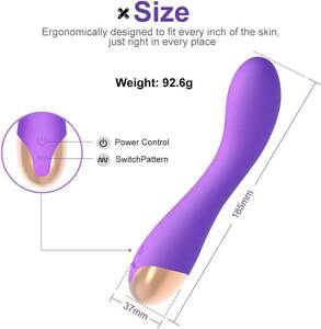 Sıcak satış g-spot vajinal vibratör, en iyi klitoral silikon yumuşak sopa AV değnek masaj stimülatörü kadın için, yetişkin seks oyuncakları - Product Image 3