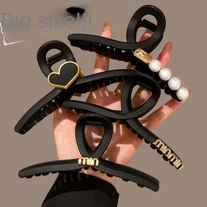 Barrette à cheveux en acrylique rétro Arc <span class=keywords><strong>de</strong></span> Triomphe pour femmes, 13 cm, grande quantité <span class=keywords><strong>de</strong></span> cheveux, design multi-requin, accessoires pour cheveux cadeau - Product Image 1