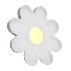 Margarita Picnic pequeña flor tirar bandera plato de papel para fiesta de cumpleaños de los niños decoración de la boda graduación/Celebración pastel - Product Image 2