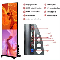 Affichage LED Totem HD P2 intérieur/extérieur, panneau vidéo LED, affichage LED pour affiches