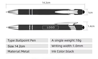 Stylos universels 2-en-1 en métal : stylet et stylo à bille – Vente directe usine pour écrans tactiles, tablettes et téléphones mobiles – Stylo promotionnel