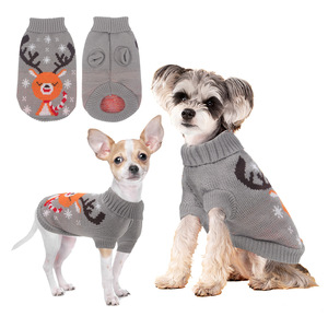 Christmas Halloween Pet Knit Sweater Winter Warm <strong>Dog</strong> Cat Clothes Festive Pattern Knitwear for Small Medium <strong>Dogs</strong> - Product Image 2
