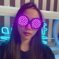 Lunettes stroboscopiques multicolores de marque avec logo personnalisé de haute qualité pour le festival de musique Rave Party