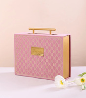 Boîte Cadeau Portable Personnalisée de Luxe avec Poignée, Écologique et Haut de Gamme, Gaufrage pour Cadeaux d'Anniversaire et de Saint-Valentin