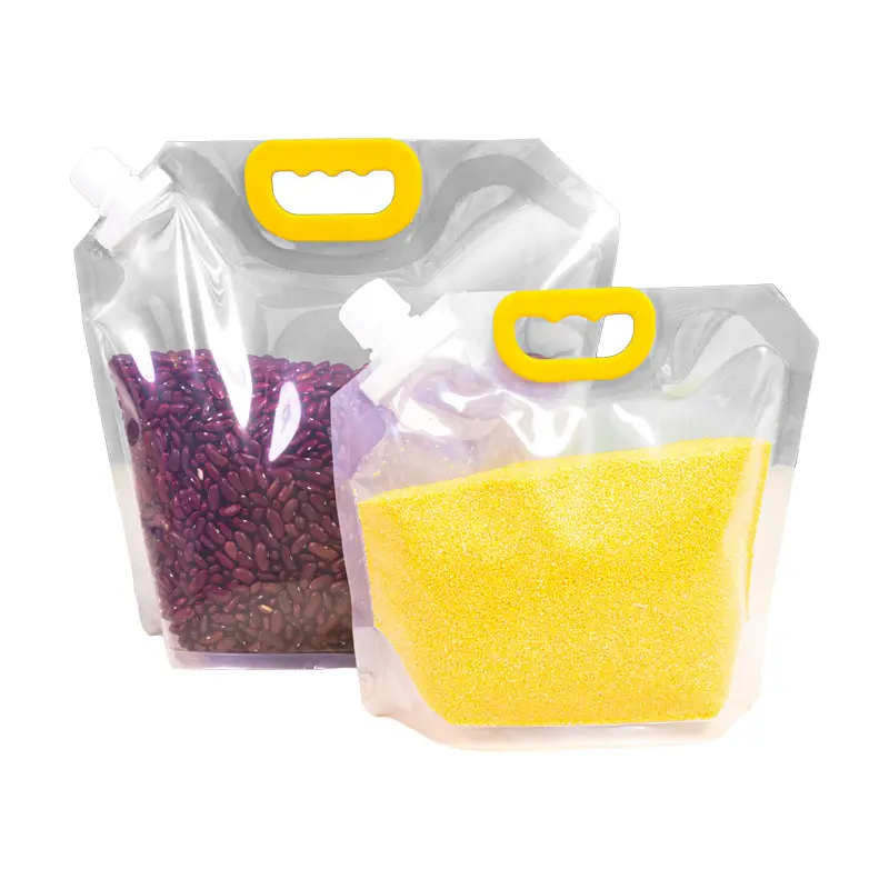 Bolsa de pie reciclable, bolsa con boquilla, superficie de impresión flexográfica para uso alimentario, bolsa con boquilla Doypack Industrial