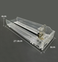 Présentoir Distributeur de Cigarettes en Plastique Personnalisé 8cm 9cm Transparent pour Supermarché