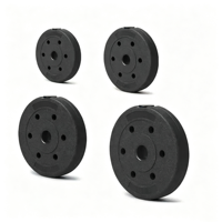Poids de musculation en gros pas cher, multi-gym, 2,5 kg/5 kg/7,5 kg/10 kg/15 kg, plaques de poids pour salle de sport, plaques de poids en PVC, plastique
