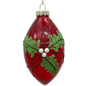<span class=keywords><strong>Boule</strong></span> <span class=keywords><strong>de</strong></span> Noël artificielle peinte à la main, <span class=keywords><strong>rouge</strong></span>, pour décoration <span class=keywords><strong>de</strong></span> sapin, <span class=keywords><strong>de</strong></span> fenêtre ou <span class=keywords><strong>de</strong></span> plafond, en verre - Product Image 4