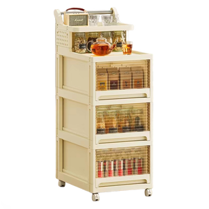 Armoire de rangement pliable en <span class=keywords><strong>plastique</strong></span>, armoire de rangement avec tiroirs, armoire <span class=keywords><strong>empilable</strong></span>, rangement pour vêtements et jouets pour enfants - Product Image 2