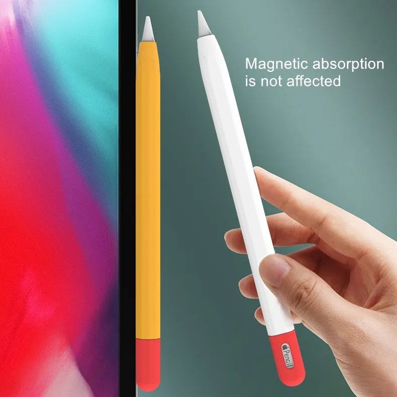 Per matita Apple (USB-C) 3 ° Cover Color caramella custodia in Silicone custodia, Cover protettiva carina per iPad Tablet Touch penna stilo