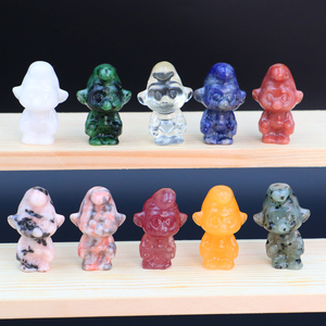 Haute qualité cristaux pierre <span class=keywords><strong>de</strong></span> guérison personnage <span class=keywords><strong>de</strong></span> dessin animé sculpture d'animaux pour la vente en gros - Product Image 3