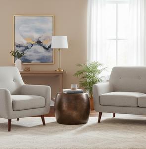 Table basse moderne minimaliste de luxe en acier inoxydable avec structure robuste, écologique et durable, meubles de salon - Product Image 3