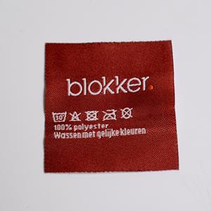 Étiquettes de vêtement tissées pliées personnalisées de haute qualité Étiquettes de vêtements en coton polyester de qualité supérieure Impression de logo haute définition en gros - Product Image 6
