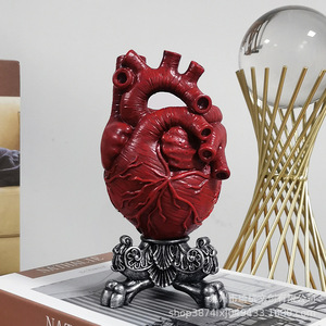 Heart Anatomy Model Vase Synthetic Resins Modern Design Decorative Desktop <b>Ornament</b> Valentine'S Day Gift - Product Image 1