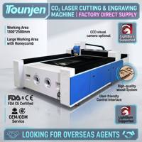 Machine de découpe laser CO2 haute précision 1325 |   Guide linéaire HIWIN et source d'énergie IPG/Reci pour enseignes en acrylique et en bois
