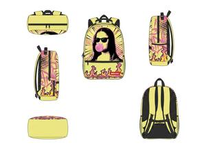 Zaino Personalizzato WOKADE Normcore/Minimalista con Graffiti, Antifurto, Impermeabile, in Tessuto Oxford, Hell Flame Street 36-56L, con Cerniera USB RFID - Product Image 5