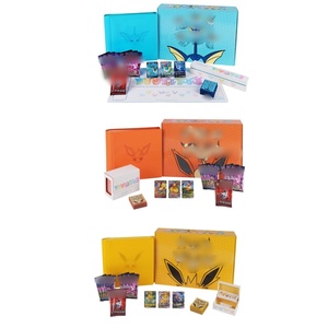 Tarjetas Coleccionables PTCG 100% Originales, Cajas de Regalo Avanzadas de Eevee Chino, <span class=keywords><strong>Vaporeon</strong></span> + Flareon + Jolteon, Juguetes de Tarjetas Coleccionables de Bolsillo - Product Image 5