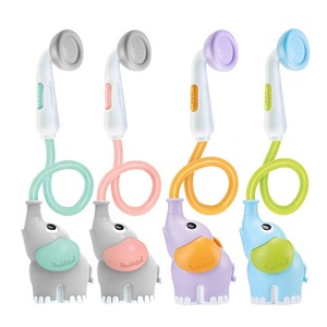 Pommeau de douche pour bébé NZMAN - Pompe à eau en forme d'éléphant avec bec verseur en forme de trompe d'éléphant - Contrôle du débit d'eau via 2 boutons en forme de trompe d'éléphant - Product Image 5
