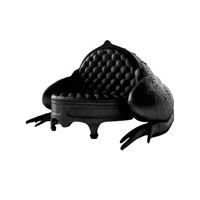 Fauteuil en cuir et fibre de verre, design innovant, fauteuil de créateur King Queen, décoration de salon