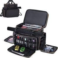 Bolsa Grande Todo en Uno para Aventureros de D&D con Miniaturas, Espuma de Almacenamiento, Tapete de Batalla, Funda para Dados, Bolígrafos, Pantallas y 6-8 Libros de Tapa Dura