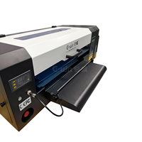 A3 Mini Hoch effizienter UV-Tinten strahl drucker Single Pass 6-Farben-Lackrolle DX7-Druckkopf für Flex material