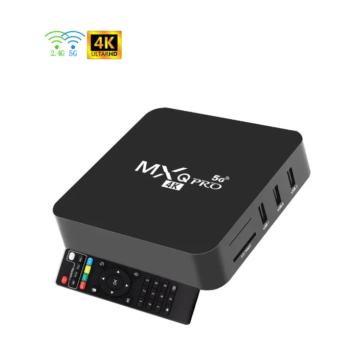 Pemutar Media, 5G 4K Berlangganan OED ODM Dual Wifi Full HD pemutar Media Youtube PRO Amlogic 2.4G & 5G Android Set Top Box