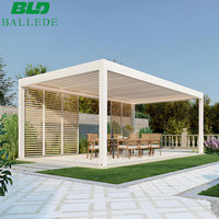 Kit de supports robustes en aluminium pour pergola 6x6, pièces de gazebo à lames orientables pour jardin, construction de pavillon extérieur solide
