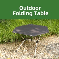 Mesa plegable Hexagonal portátil Tela Oxford duradera Fácil de llevar para gimnasio Exterior Taller al aire libre Baño Escuela Moderna
