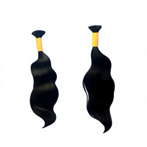 Extensions de cheveux naturels indiens vierges Remy ondulés, 15 à 18 pouces - Product Image 1