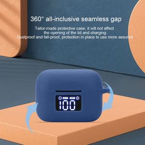 Nouvelle coque en silicone pour écouteurs <span class=keywords><strong>TOZO</strong></span> T21, étui de protection anti-chute robuste, étui pour écouteurs avec porte-clés - Product Image 6