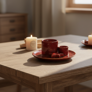 Brûleur d'encens et porte-bougie en céramique nordique minimaliste, diffuseur de parfum moderne pour <span class=keywords><strong>sauge</strong></span> et Palo Santo, plateau créatif pour une ambiance intérieure. - Product Image 2