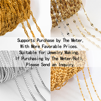 Factory Wholesale Price Fashion Jewelry Stainless Steel 18K Gold Plated PVD Chains Necklace Waterproof Hypoallergenic for Women
