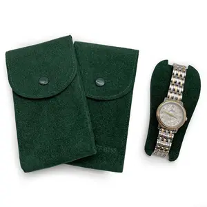 Custom Pouch Bag Pouch Watch Bag Watch Holder with Button for Watch