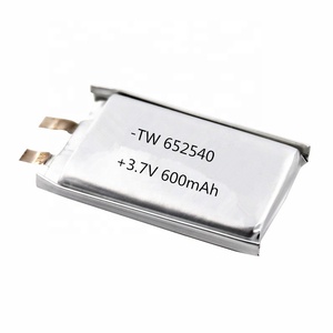 3,7 v 600mAh 652540 lithium polymer Ion's Battery cell charger with kc - Product Image 1