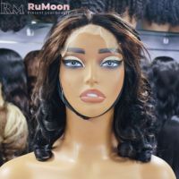 Perruque Lace Front Transparente 5x5, Densité 300, 24 Pouces, Ondulations Souples, Cheveux Humains Brésiliens Vierge Remy Grade 12A Double Drawn