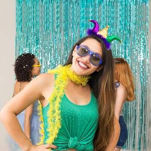 ที่คาดผมมาร์ดิกราส์แบบใหม่ผ้าคาดศีรษะตัวตลกสำหรับงานคาร์นิวัลสินค้าใหม่ - Product Image 4