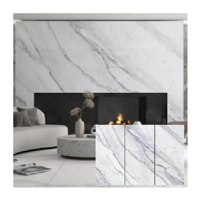 Commercio all'ingrosso di grandi dimensioni grande ardesia porcellana calacata marmo bianco lastre per pavimenti in ceramica piastrelle libro fiammifero pietra sinterizzata italiana
