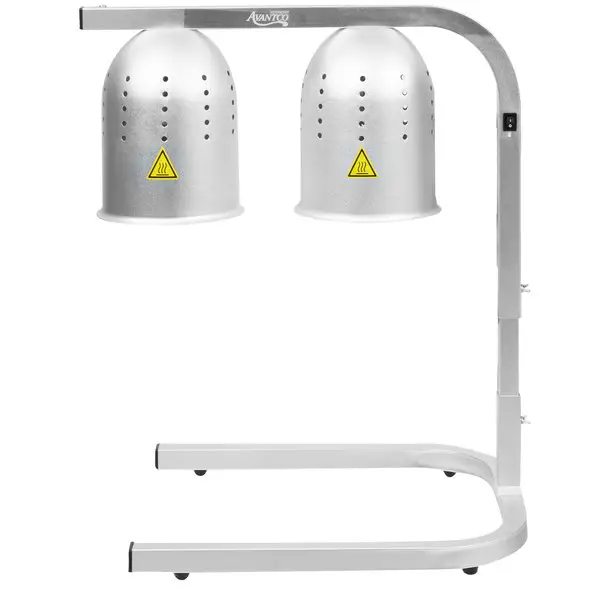 2 Lamp Voedsel Warmer Verwarmingselement Warmte Stoofschotels Display Winkel Voedsel Verwarming Apparatuur