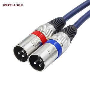 Câble audio stéréo HiFi double <span class=keywords><strong>RCA</strong></span> <span class=keywords><strong>XLR</strong></span> mâle de 1 m, connexion audio stéréo, prise <span class=keywords><strong>XLR</strong></span>/phono, câble de microphone, fil - Product Image 2