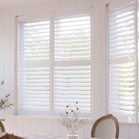 Volets de plantation en PVC de haute qualité fabriqués sur mesure directement de Chine Volet de fenêtre en bois intérieur