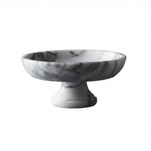 Admirable Design Round Shape Salad Bowl With Highest Quality Customized Size Marble Dessert Bowl For Hot Sale - Product Image 1