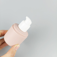 Botol HDPE plastik Mini 30ml, dengan pompa Dispenser krim dan tutup kubah