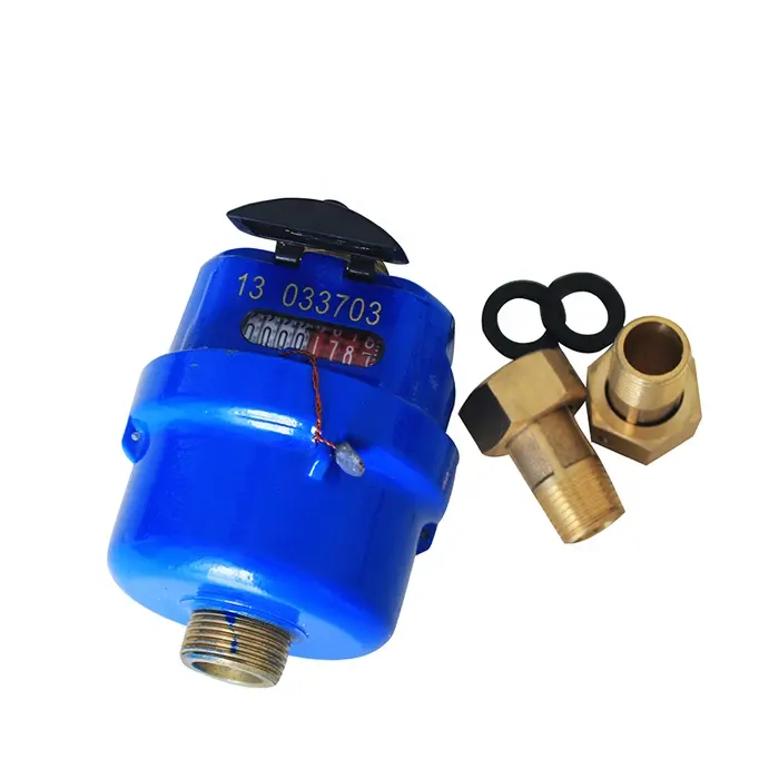 Blue color DN20 Class C/ R160/ R200 Rotary Piston Volumetric Type Smart Water Meter