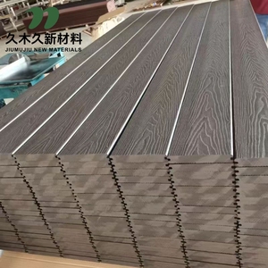 Hollow <span class=keywords><strong>WPC</strong></span> co-đùn vuông lưỡi thân thiện với môi lồng vào nhau decking cho vườn & công viên sàn ngoài trời - Product Image 6