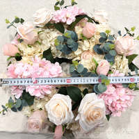 Guirlande de roses artificielles décoratives pour centre de table, mariage, Noël, remise de diplôme, boule en mousse, couleurs personnalisables