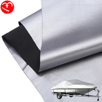 Tissu Oxford 210D enduit argenté 100% polyester imperméable pour bâche de voiture, bateau, protection solaire, parasol, housse de machine à laver, tente