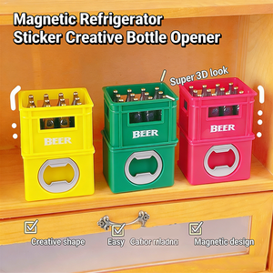 Destapador de Botellas de Cerveza de Metal 3D con Logotipo Personalizado al por Mayor, Adhesivo Decorativo para Refrigerador, Promocional, de Acero Inoxidable, Moderno - Product Image 4