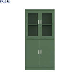 Archivador Metálico Verde Militar Yu Zhengguan de 4 Niveles con Cajones, Gabinete de Almacenamiento para Oficina - Product Image 4